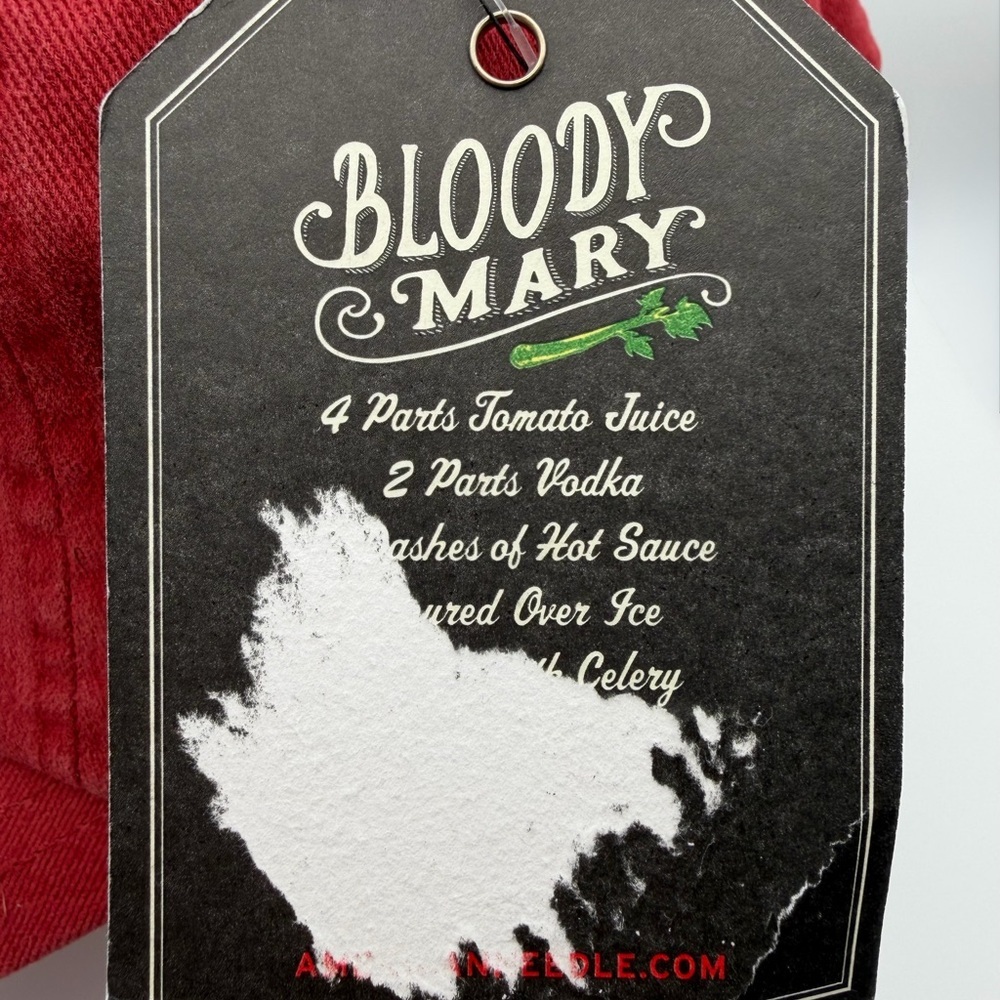 American Needle Bloody Mary Embroidered Red Adjustable Baseball Cap Hat - Picture 8 of 9